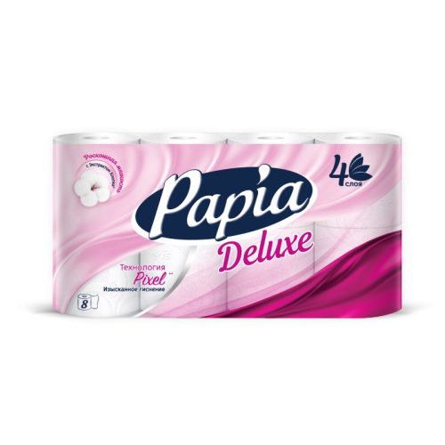 PAPIA DELUXE ТУАЛ.БУМАГА 4-Х СЛ.8ШТ.