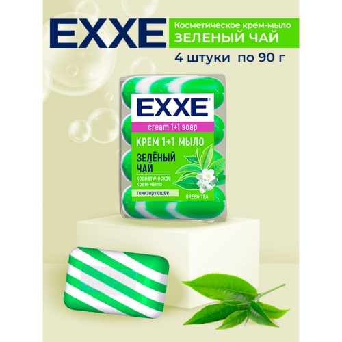 EXXE КРЕМ-МЫЛО 1+1 ЗЕЛ.ЧАЙ 4*90