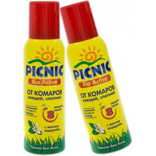 АРНЕСТ/PICNIC BIO ACTIV СР-ВО ОТ КОМ/КЛЕЩ.125