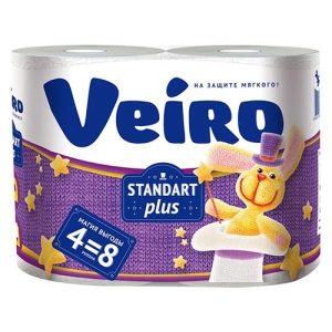 VEIRO STANDART PLUS/ТУАЛ.БУМАГА 2СЛ.4ШТ