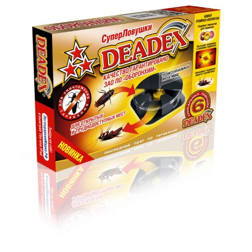 DEADEX СР-ВО ИНСЕКТИЦ.ОТ ТАРАК.КОНТЕЙНЕРЫ 6ШТ