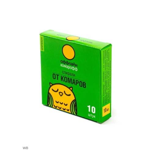 КОМАРИКОФФ ОФФЛАЙН ДЛИТЕЛЬНО СПИРАЛИ 10ШТ