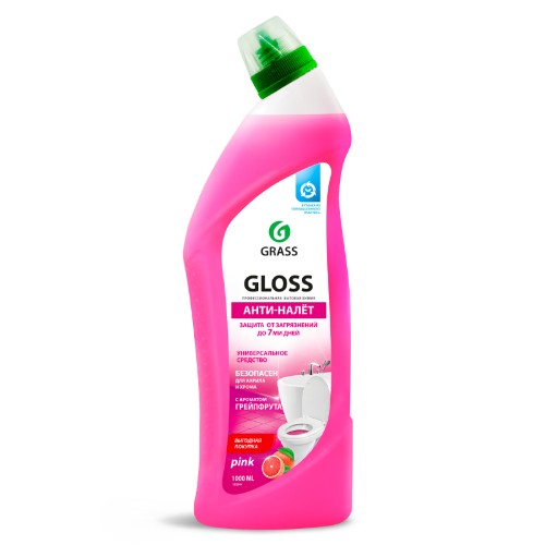 GRASS GLOSS PINK ЧИСТ.ГЕЛЬ Д/ВАН.ТУАЛ.1Л