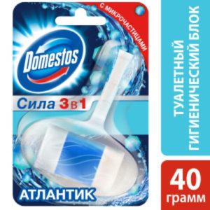 DOMESTOS БЛОК Д/ОЧИЩ.УНИТАЗА 3В1 АТЛАНТИК 40